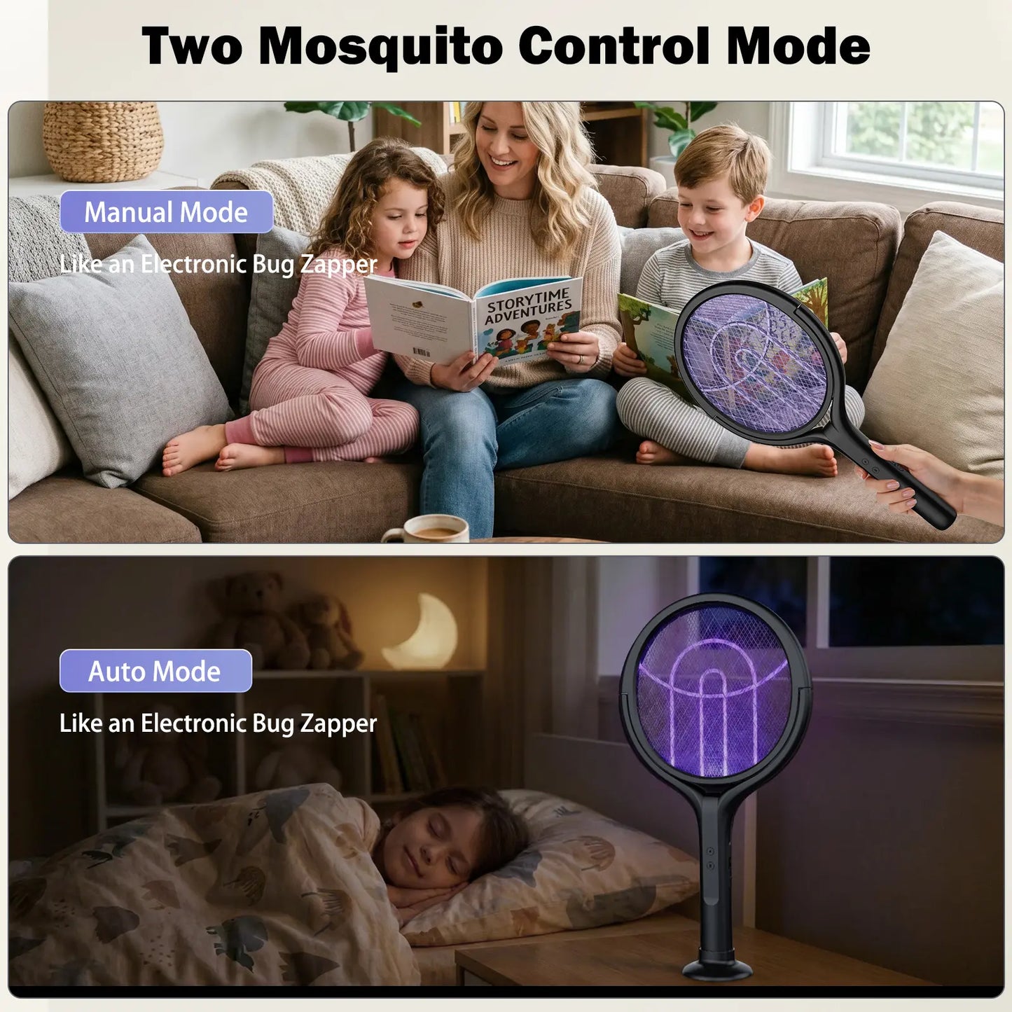 Electric Fly Swatter With Extention
